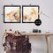 Stupell Industries Abstract Peach Watercolor Shapes 2 pc Framed Floater Canvas Wall Art Set Design by Irena Orlov